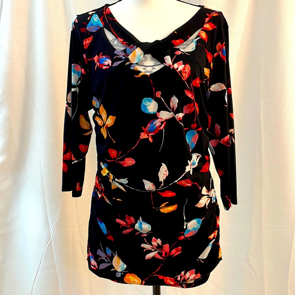 Jennifer Lopez Floral Print Tops Size XL